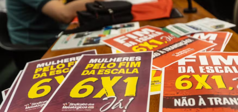 Todos em Brasília dia 27_05 na mobilização pela aprovação do fim da escala 6x1, com redução da jornada, sem redução de salário